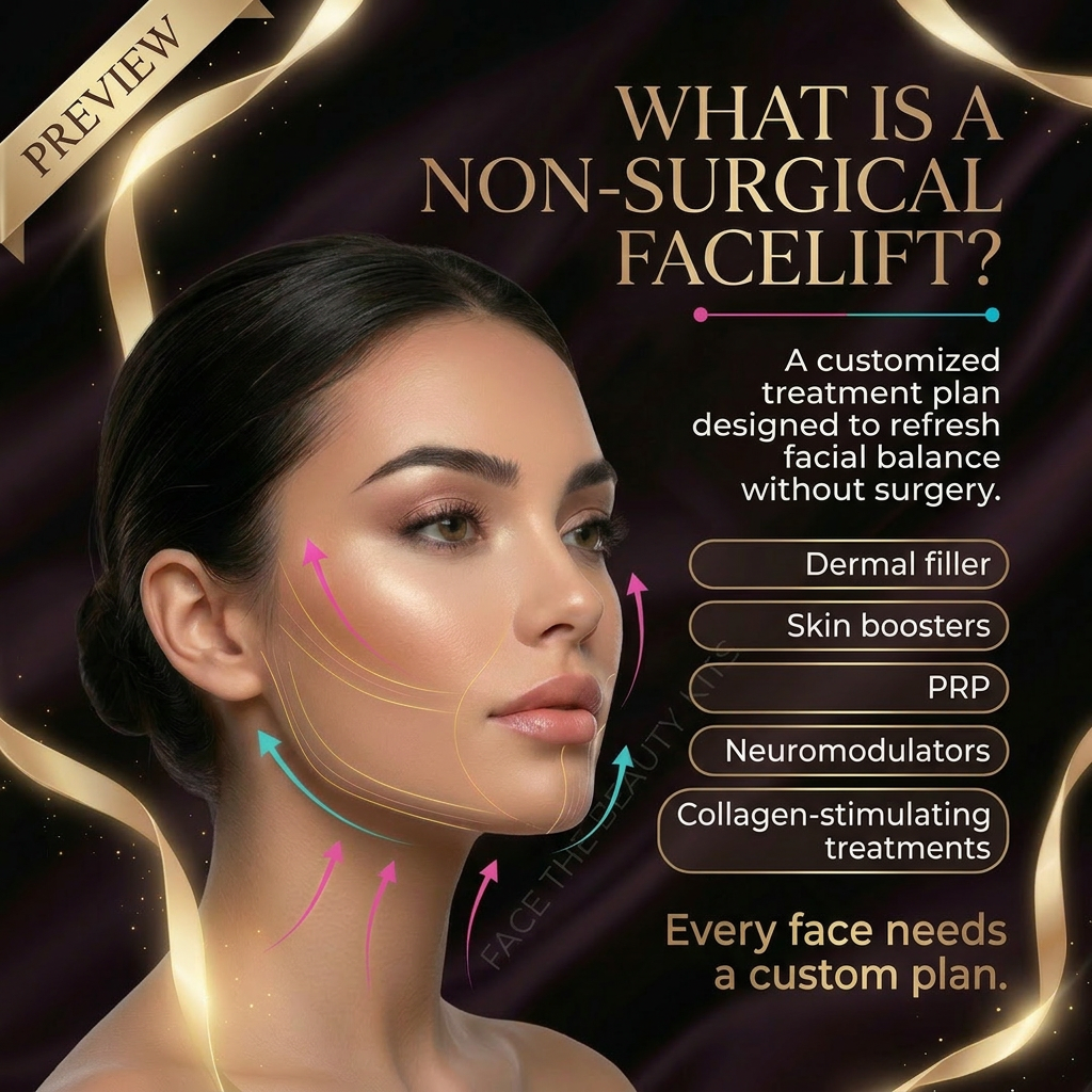 Champagne Lift preview post — what is a non-surgical facelift