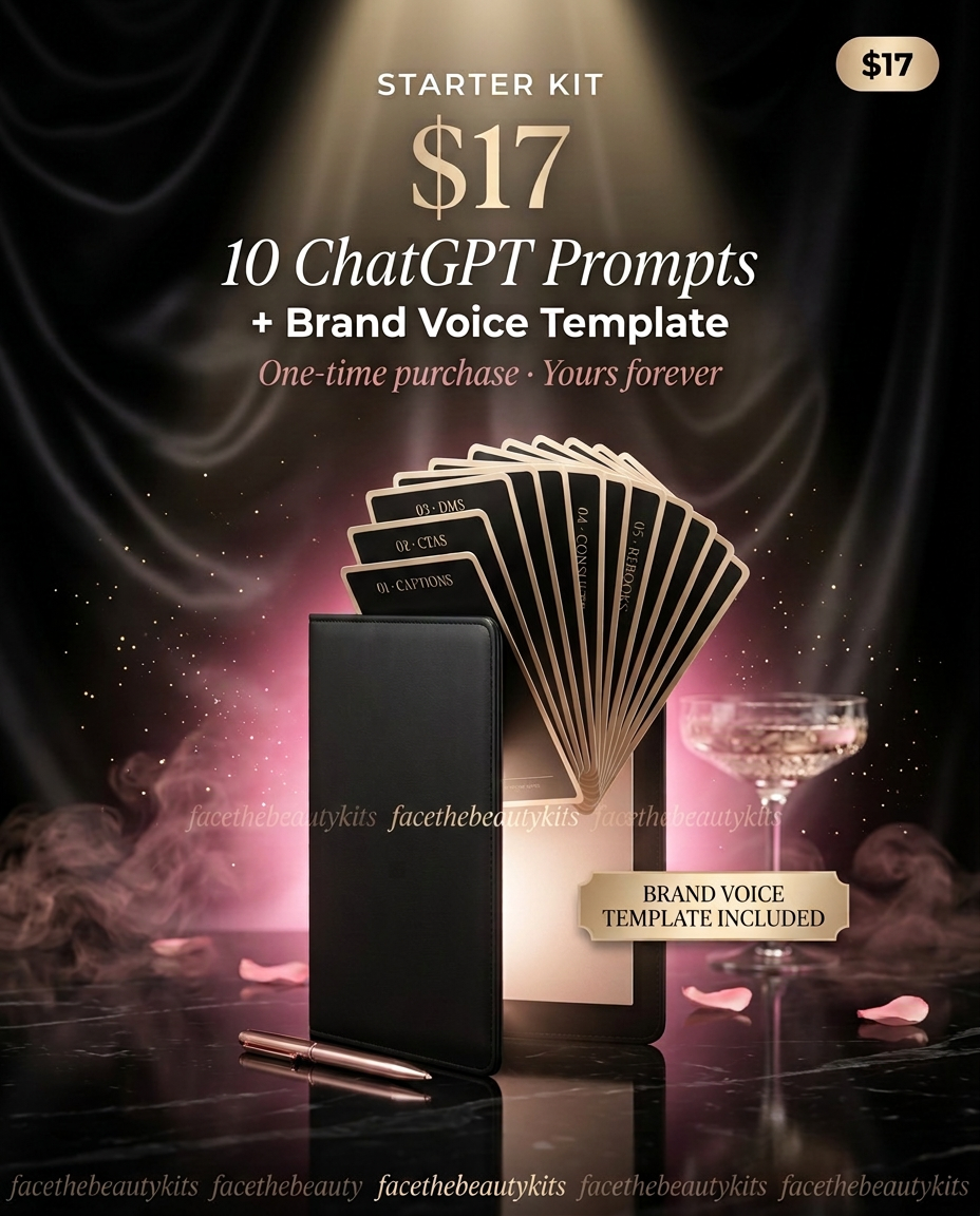 The $17 AI Prompt Starter Kit — Face The Beauty AI®
