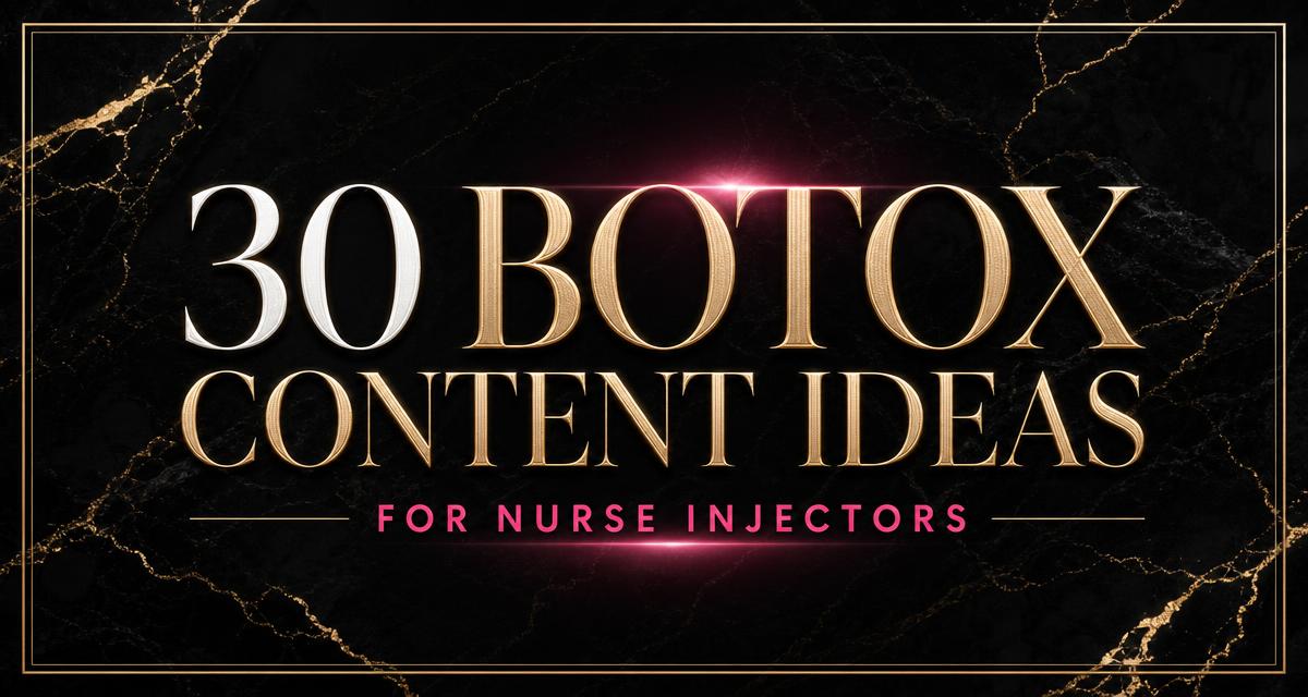 30 Botox content ideas for nurse injectors — Face The Beauty AI editorial cover